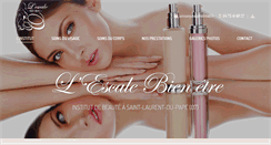 Desktop Screenshot of esthetique-lescalebienetre-07.com