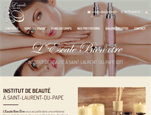 Tablet Screenshot of esthetique-lescalebienetre-07.com